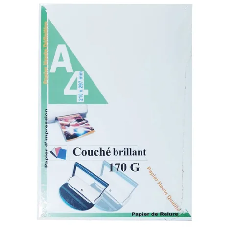 Rame Page de Garde Couché Mat A4 – 170 g/m² – 100 Feuilles – Ribat