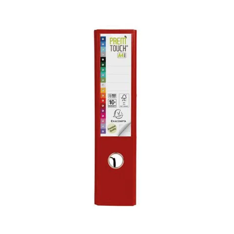 Classeur à Levier A4 D80 Rouge 2 Anneaux Carton + Polypropylène – Exacompta