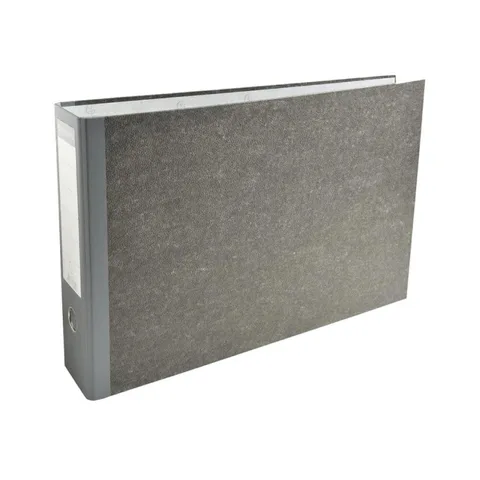 Classeur à levier Exacompta A3 D80 Marbre Gris 2 anneaux + Polypropylène