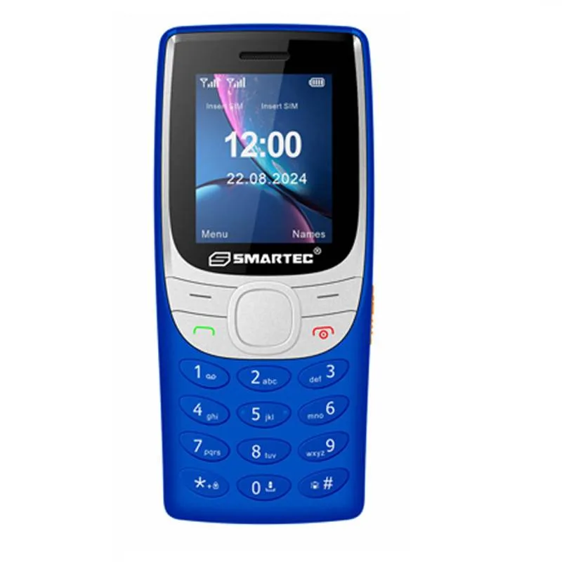 Téléphone Portable Smartec V1 Double Sim 2" - Bleu