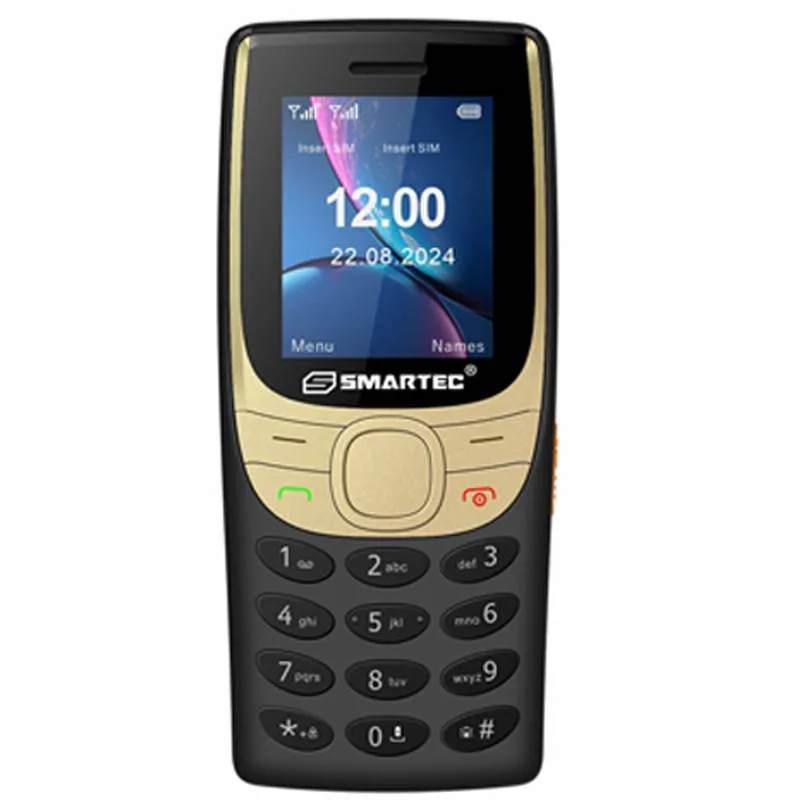 Téléphone Portable Smartec V1 Écran 2" LCD 800 MAH - Noir