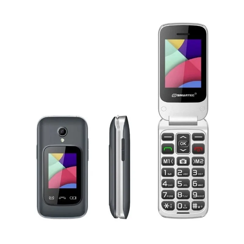 Téléphone Portable Smartec F1 Flip - Noir