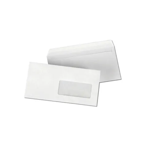 Enveloppe Ivoire Martelée Vitrifiée 11 X 22 CM avec Bande Adhésive – Paquet de 500