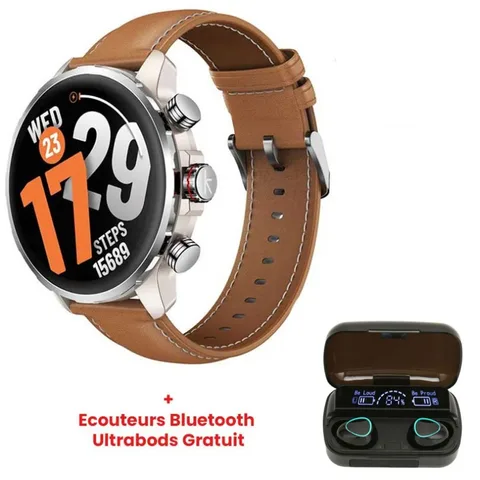 Montre Connectée Kieslect Calling Watch Kr 3 - Marron