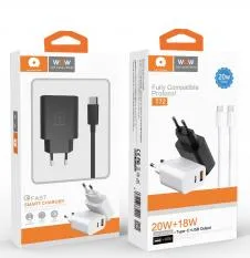 Chargeur WUW T72C 20W avec Cable Tc To Tc