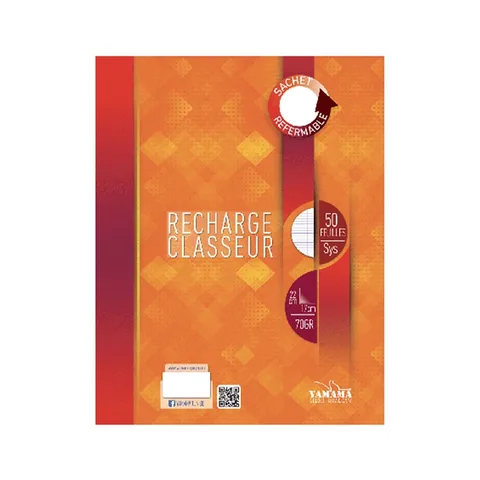 Recharge Seyès Petit Format Extra Blanc 70 g/m² – YAMAMA