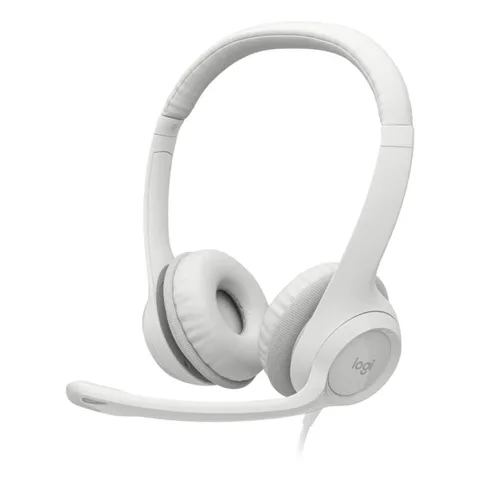 Micro Casque Filaire Logitech USB H390 - Blanc