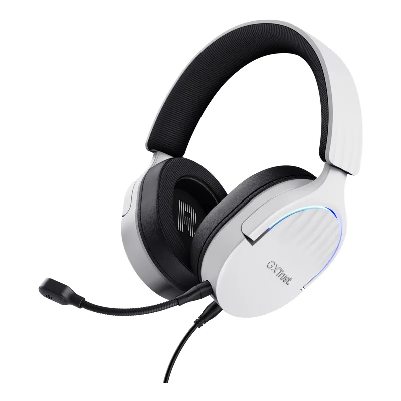 Micro Casque Gamer Filaire Trust Gxt 490 Fayzo USB 7.1 - Blanc