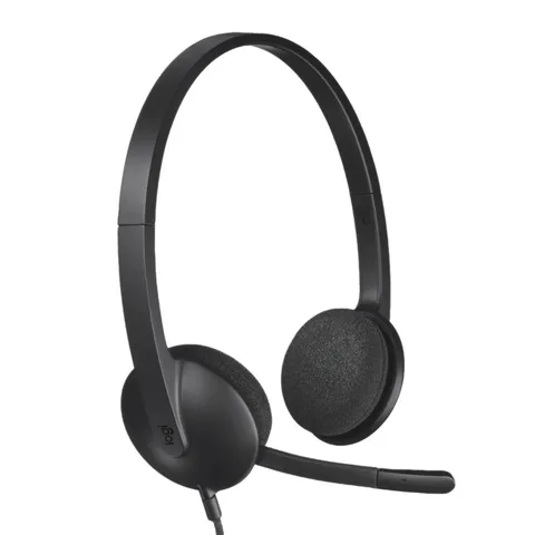 Micro Casque Filaire Logitech USB Stéréo H340 - Noir