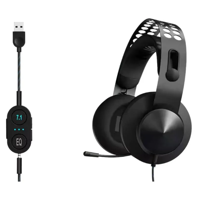 Micro Casque Gamer Filaire Lenovo Surround Legion H500 Pro 7.1 - Noir