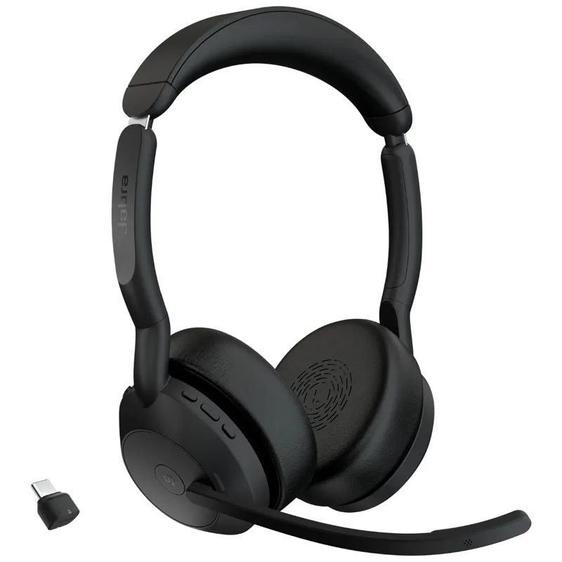 Micro Casque sans Fil Jabra EVOLVE2 55 Ms Usb-a - Noir