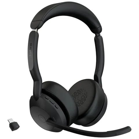 Micro Casque sans Fil Jabra EVOLVE2 55 Ms Usb-a - Noir