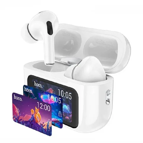 Écouteurs sans Fil Hoco EW72 Anc avec Ecran HD - Blanc