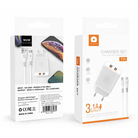 Chargeur WUW T55 3,1A pour Iphone