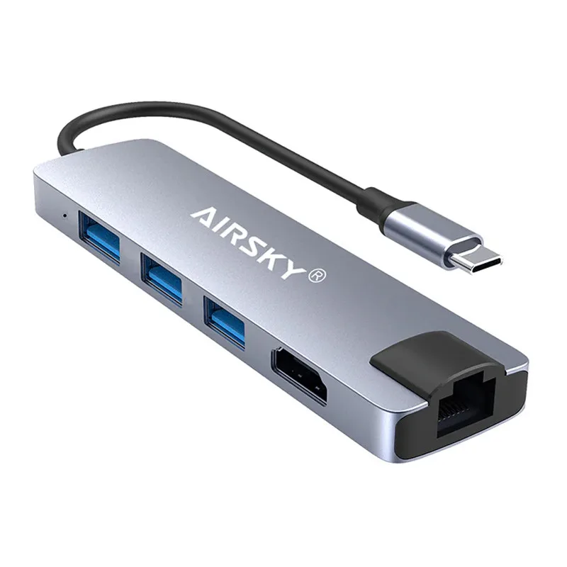 Adaptateur Airsky Type-c 5IN1 RJ45 HC-13M