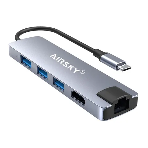 Adaptateur Airsky Type-c 5IN1 RJ45 HC-13M