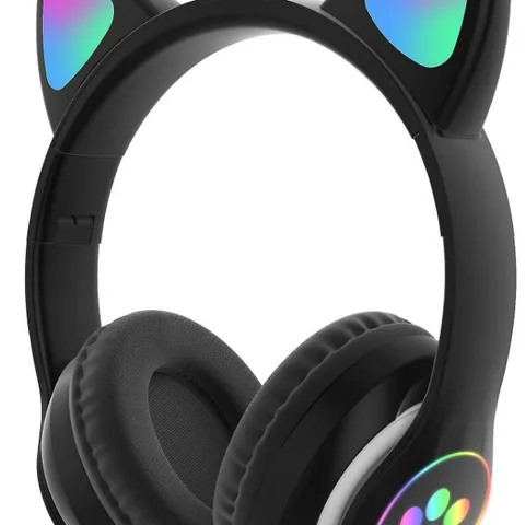Casque Bluetooth Pliable B39M-BK Oreilles de Chat