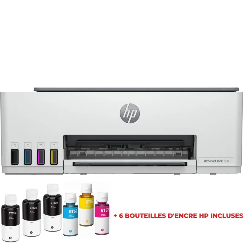 Imprimante HP Smart Tank 580 à Réservoir Intégré 3en1 Couleur WIFI