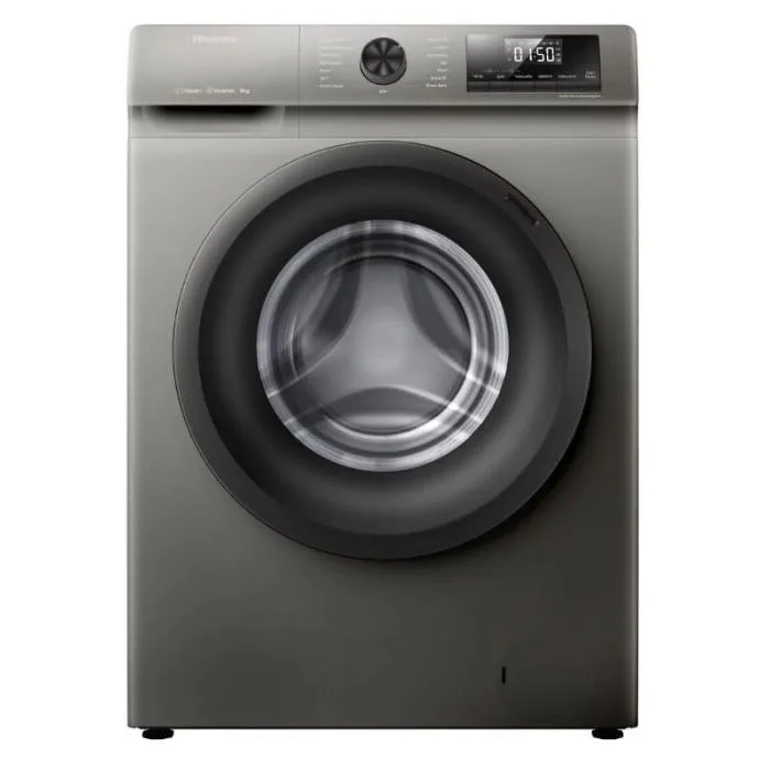 Hisense WFQP8014EVMT Lave-linge Frontale 8 KG Silver