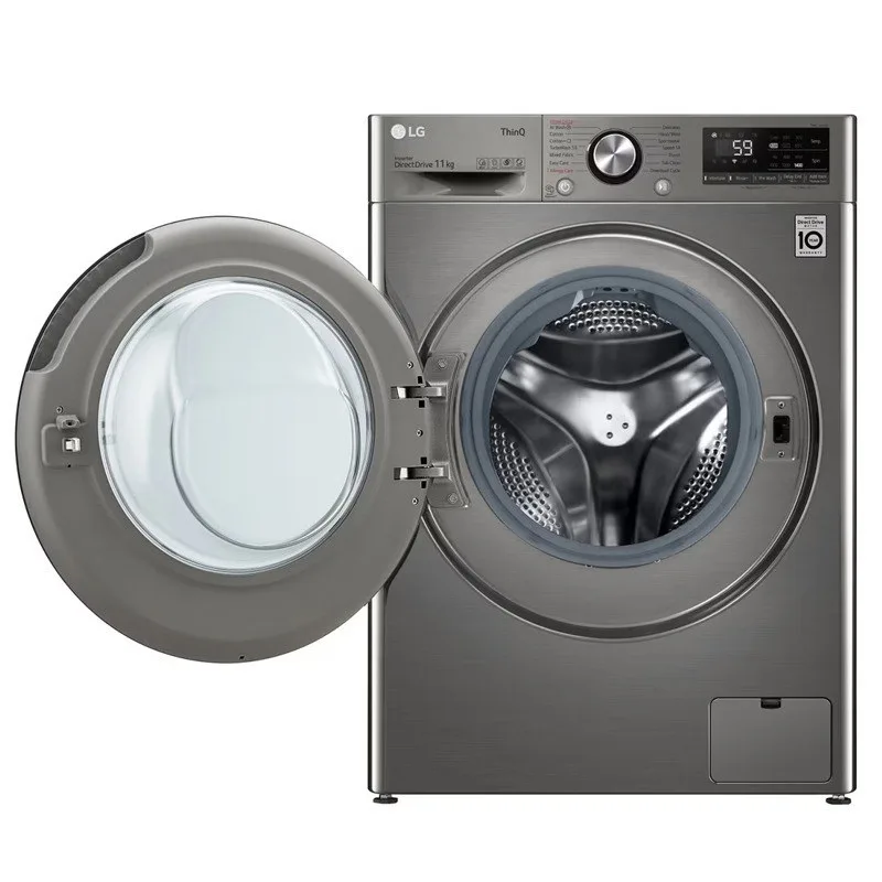 LG F4Y5EYGYPV Lave-linge Frontale 11 KG Silver