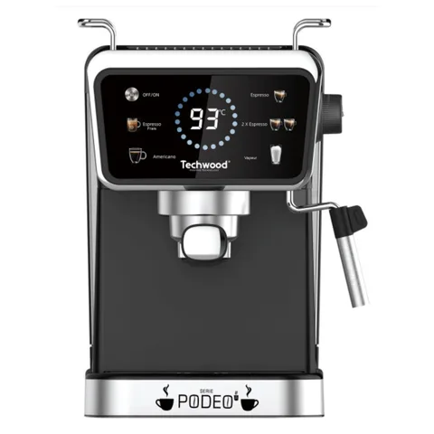 Techwood TCA-1386EXN Machine à Café Espresso 1,5L 1350W 20 Bar