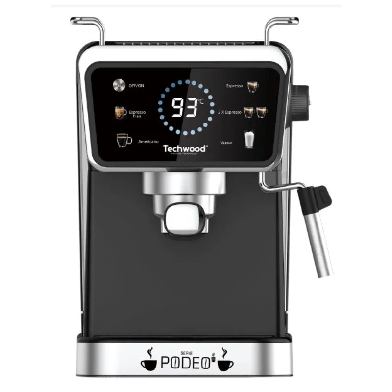 Techwood TCA-1386EXN Machine à Café Espresso 1,5L 1350W 20 Bar