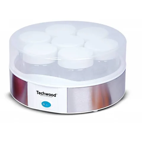 Techwood TYA-7001 Yaourtière Inox 1,05L 7 Pots