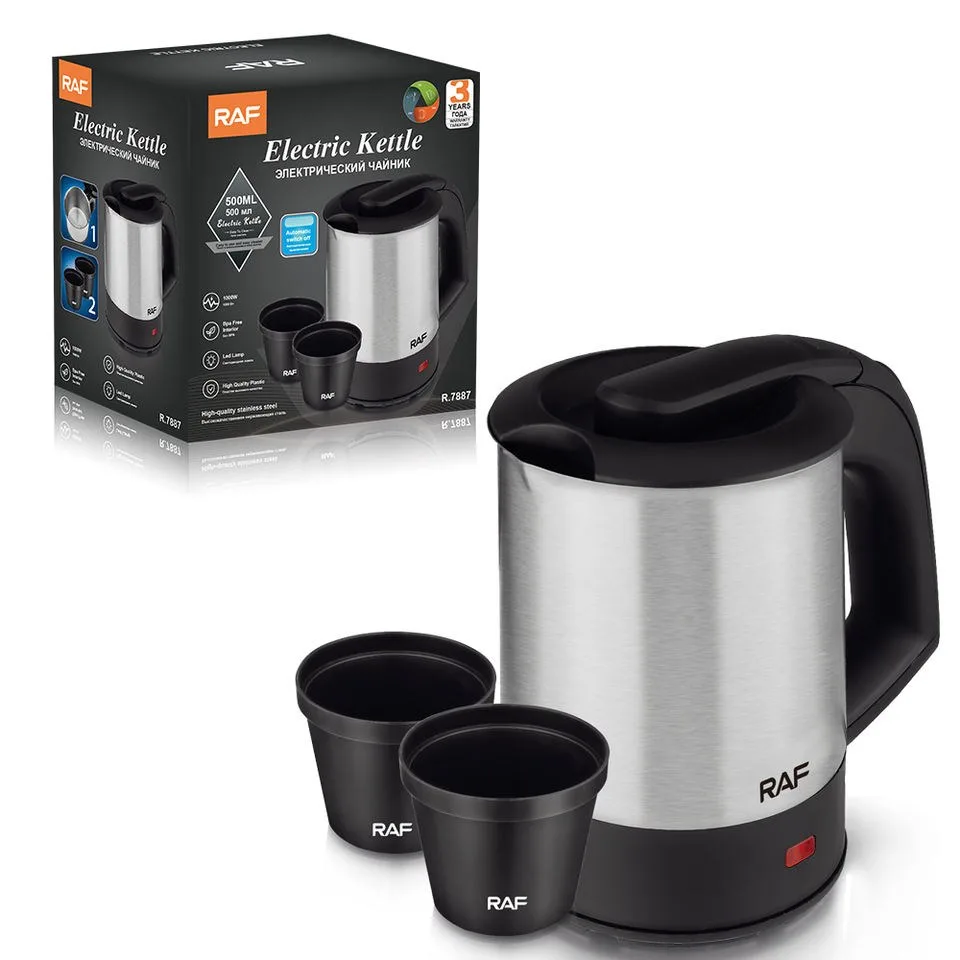 Raf R.7887 Bouilloire sans Fil Inox 0,5L 1000W
