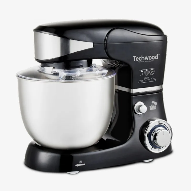 Techwood TRO-1056 Robot Pétrin Noir 5 L 1000W