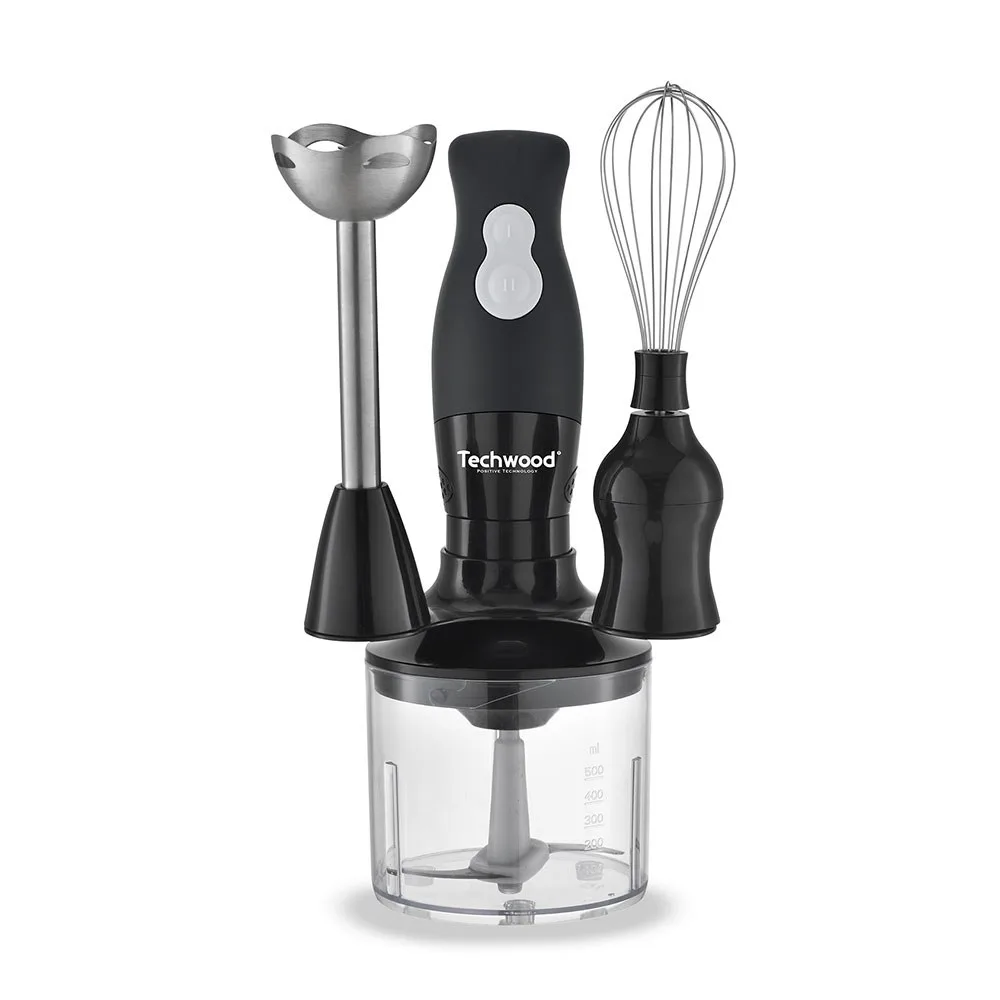 Techwood TMS-8356 Mixeur Plongeant Noir 0.5 L 300W