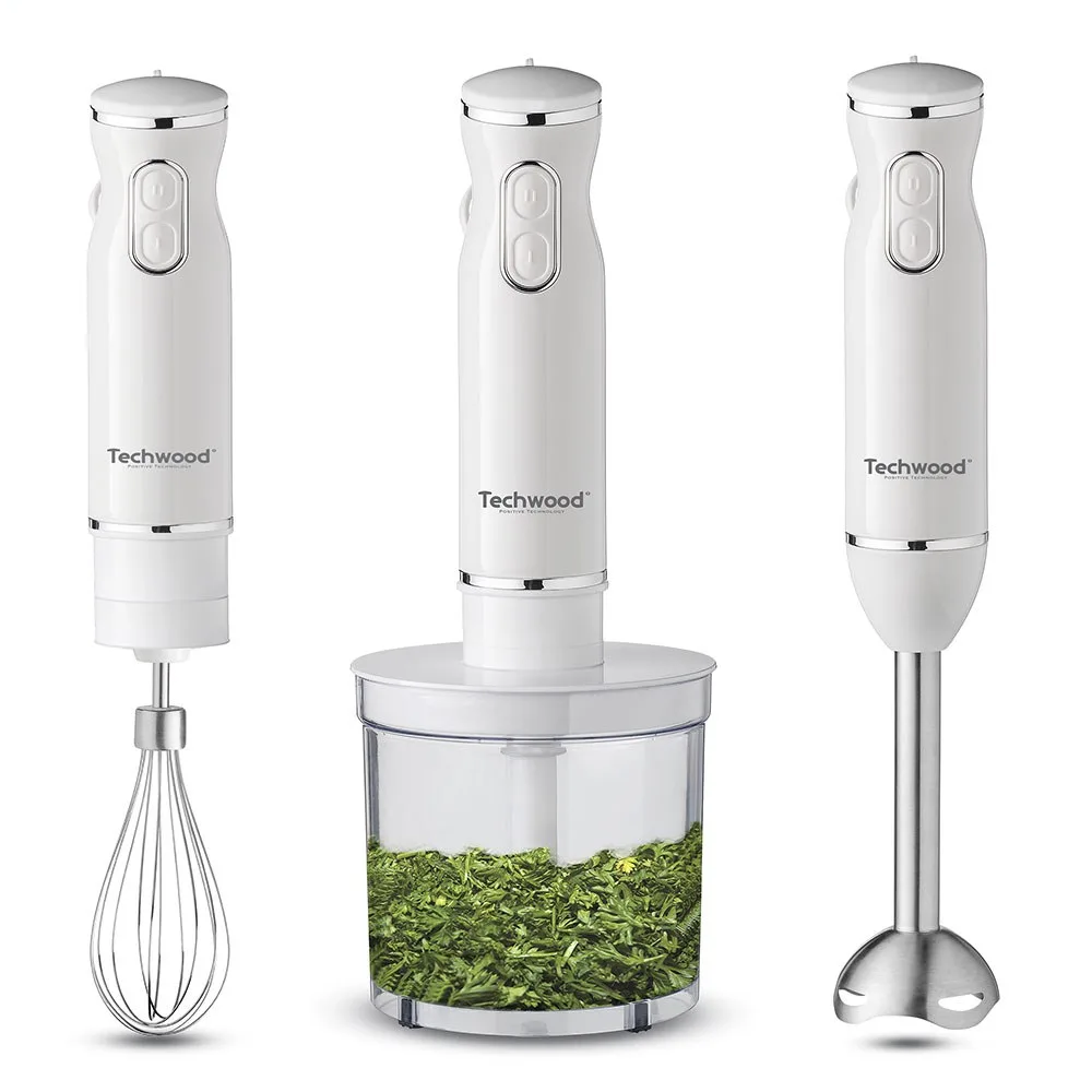 Techwood TMS-9600 Mixeur Plongeant Blanc 600W