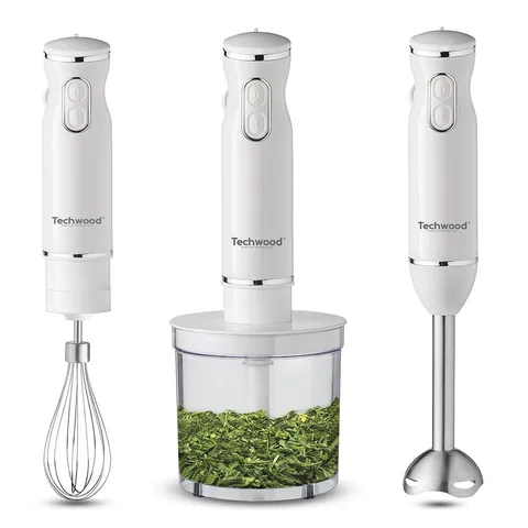 Techwood TMS-9600 Mixeur Plongeant Blanc 600W