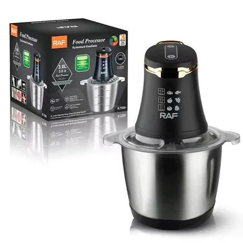 Raf R.7035 3L Hachoir Électrique Argent 3 L 1000W