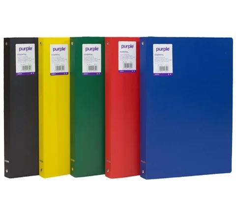 Classeur PP Souple à 4 Anneaux Essential Assortis – Purple