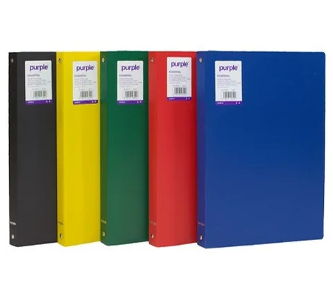 Classeur PP Souple à 4 Anneaux Essential Assortis – Purple