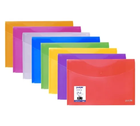 Pochette à Bouton PP A4+ Incolore – Purple