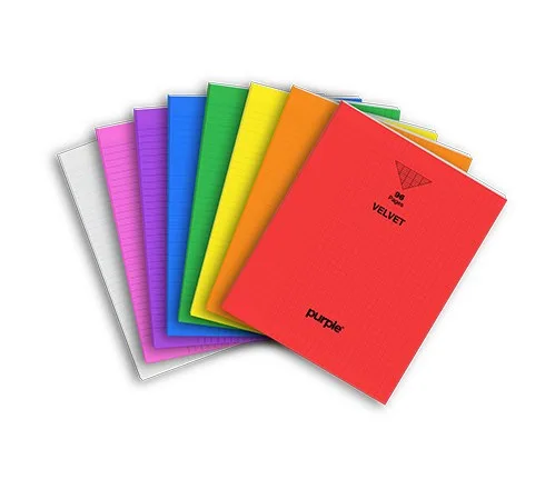 Cahier Piqué Séyès 96 Pages 17*22cm Velvet Assortis – Purple