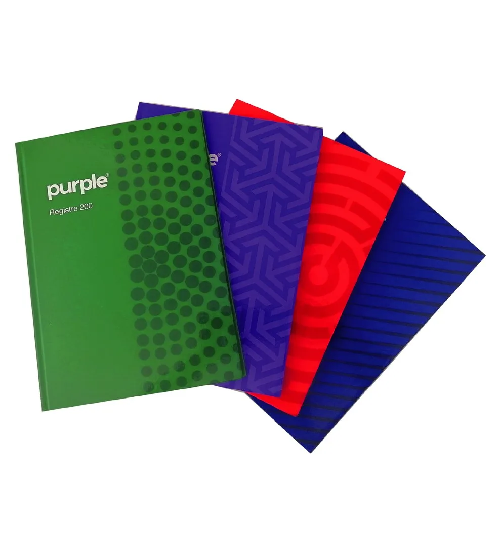 Registre 400 Pages 5/5 Essential Assortis – Purple