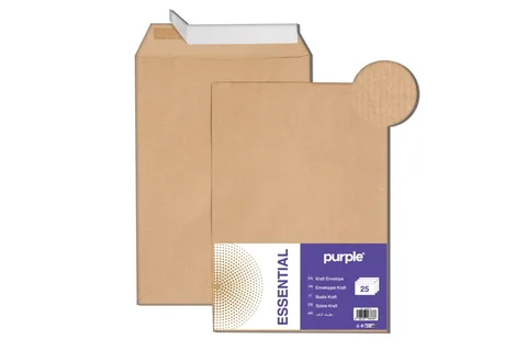 Paquet de 20 Pochettes Kraft 250*353mm – Purple