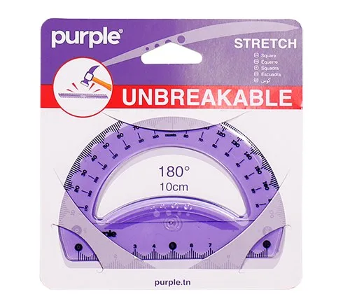 Rapporteur 180°/10cm Stretch – Purple