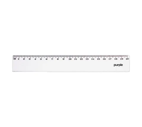 Règle Plate 20 CM Essential – Purple