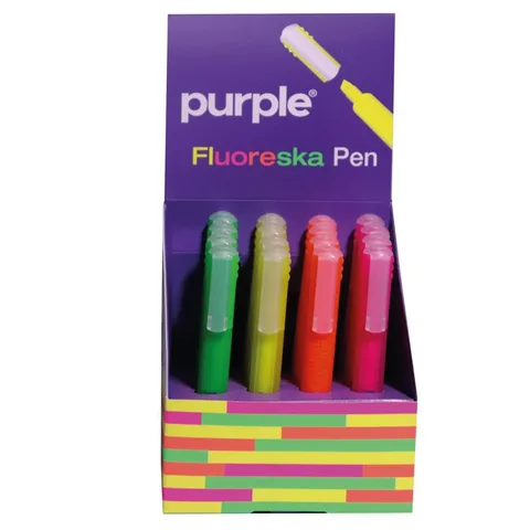 Display 16 Surligneurs Pen Fluoreska – Purple