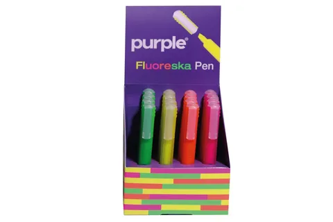 Display 16 Surligneurs Pen Fluoreska – Purple