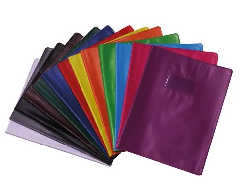 Protège-cahier en PVC Agneau 17×22 cm — Bleu Clair – Purple