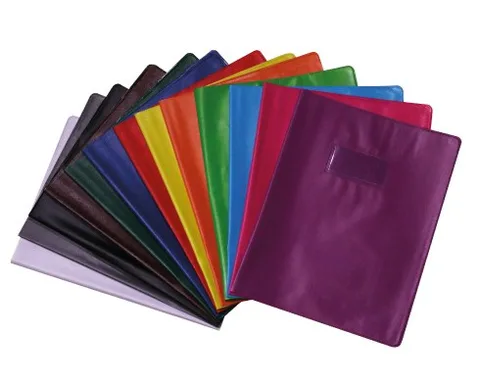 Protège-cahier en PVC Agneau 17×22 cm — Bleu Clair – Purple