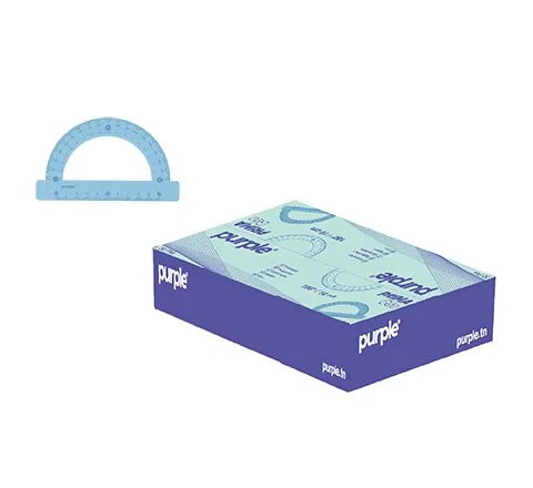 Rapporteur 180°/10CM Prima Géo – Purple