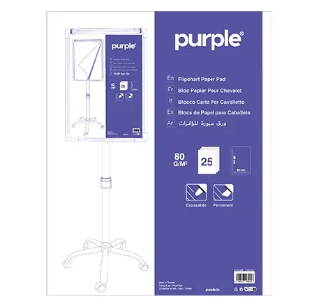 Papier Flipchart 88*60cm – Purple