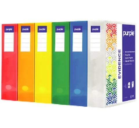 Boite de Classement Personnalisable Dos 60mm Evidence Incolor – Purple