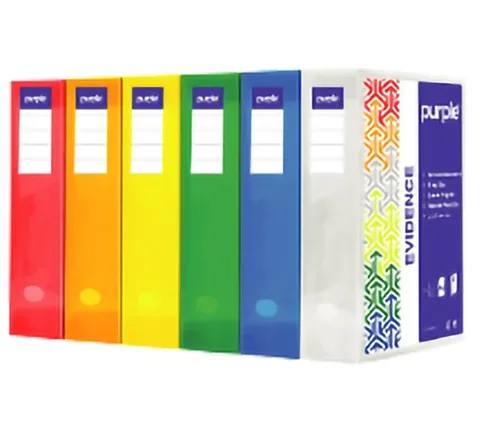 Boite de Classement Personnalisable Dos 60mm Evidence Incolor – Purple