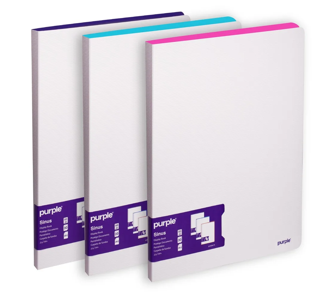 Protège Documents PP Sinus 60 Vues – Purple